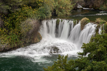 Cascading Waterfalls Skradinski Buk. Krka