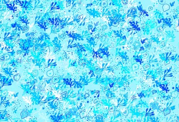 Light BLUE vector pattern with random forms.