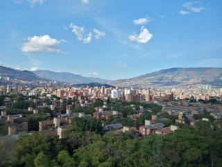 Fototapeta na wymiar Panoramic of Medellin, Western sector of the city