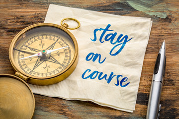 Stay on course reminder © MarekPhotoDesign.com