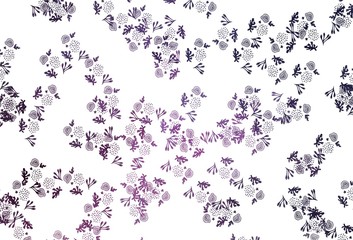 Light Pink vector pattern with random forms.