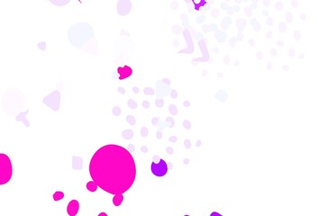 Light Purple, Pink vector pattern with random forms.