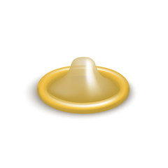 Realistic 3d Detailed Latex Condom Pregnancy Control. Vector