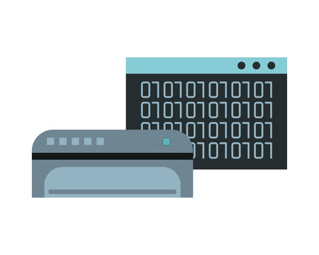webpage template with binary code numbers