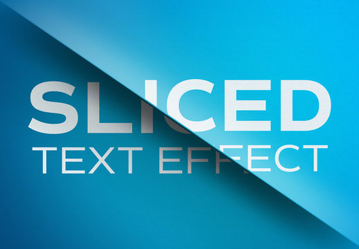Sliced Text Effect Mockup