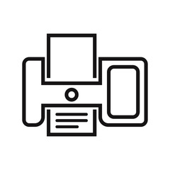 printer icon for mobile applications or websites
