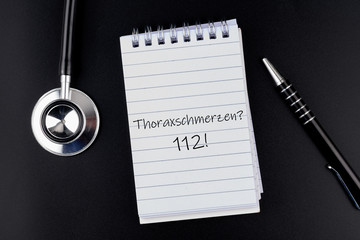 Thoraxschmerzen Notruf Notfall