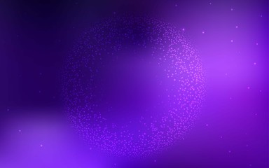 Light Purple vector texture with milky way stars. Modern abstract illustration with Big Dipper stars. Pattern for astronomy websites.