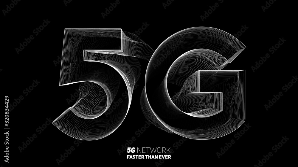 Poster vector abstract 5g new wireless internet connection background. global network high speed network. u