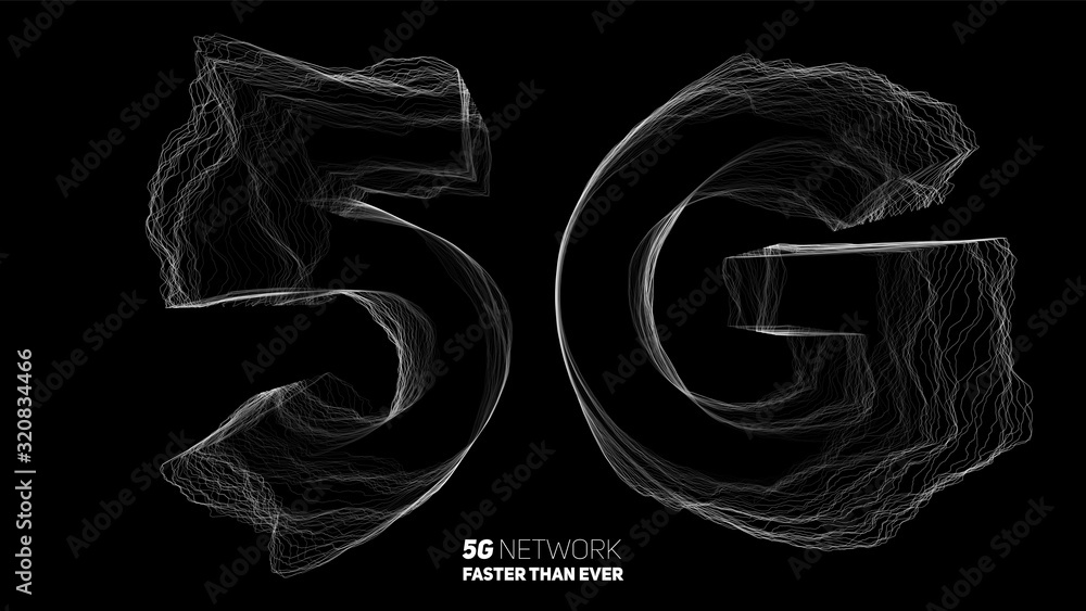 Poster vector abstract 5g new wireless internet connection background. global network high speed network. u