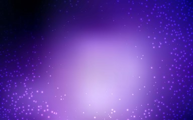 Dark Purple, Pink vector layout with cosmic stars. Shining colored illustration with bright astronomical stars. Pattern for futuristic ad, booklets.