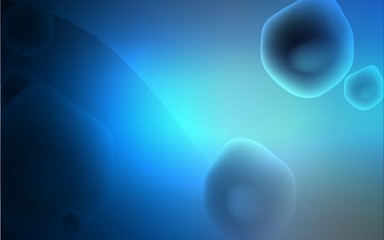 Dark BLUE vector pattern with bubble shapes. Colorful abstract illustration with gradient lines. New composition for your brand book.