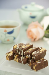 Food portrait of nougat