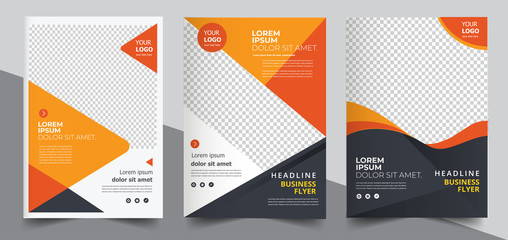 Brochure design, cover modern layout, annual report, poster, flyer in A4	 - obrazy, fototapety, plakaty