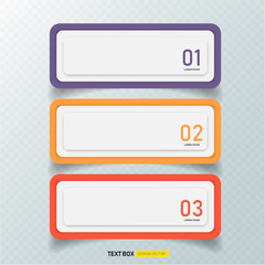 Obraz premium Set of text box. quote bubbles with 3d shape. vector illustration.