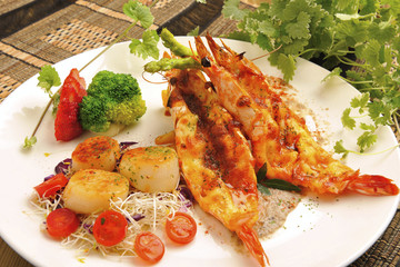 Grilled shrimp
