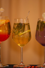 fresh coktail at the wedding party