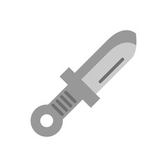 knife weapon military force isolated icon