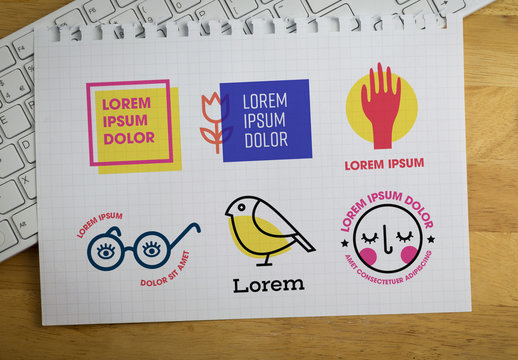 Colorful Logo Layouts Set
