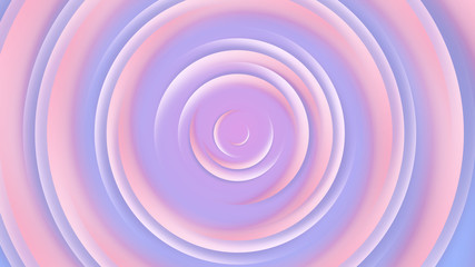 Pink purple circles abstract background.3D illustration with paper cut style.