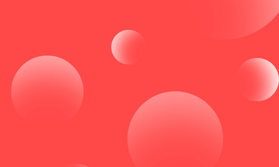 White circles gradient on red abstract background. Modern graphic design element.