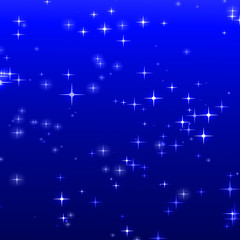 Christmas blue starry background.