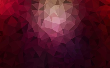 Dark Purple, Pink vector gradient triangles texture. Shining polygonal illustration, which consist of triangles. Best triangular design for your business.