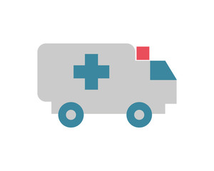 Obraz premium ambulance car vehicle isolated icon
