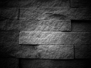 Black brick wall texture for background.old vintage.