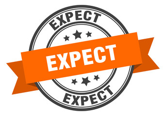 Fototapeta premium expect label. expectround band sign. expect stamp