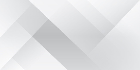 Obraz premium Grey white abstract background geometry shine and layer element vector for presentation design. Suit for business, corporate, institution, party, festive, seminar, and talks.