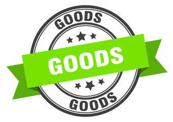 goods label. goodsround band sign. goods stamp