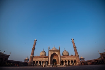Fototapeta premium Jama Masjid in morning, Old Delhi India
