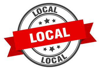 local label. localround band sign. local stamp