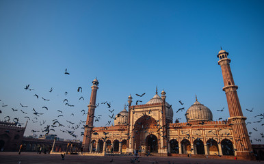 Fototapeta premium Jama Masjid in morning, Old Delhi India