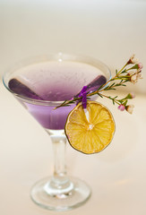 fresh coktail with  dried orange