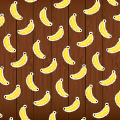 Obraz premium fresh bananas fruits healthy pattern
