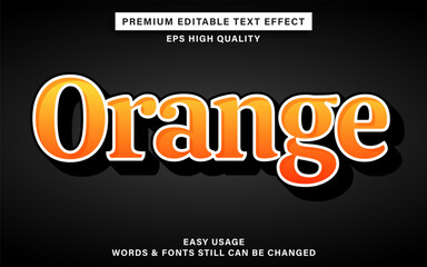 Orange text effect