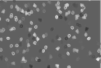 Light Silver, Gray vector template with circles.