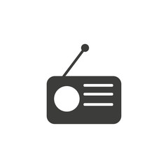 Radio icon on white background. Vector illustration.