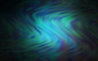 Fototapeta premium Dark BLUE vector template with space stars. Glitter abstract illustration with colorful cosmic stars. Best design for your ad, poster, banner.