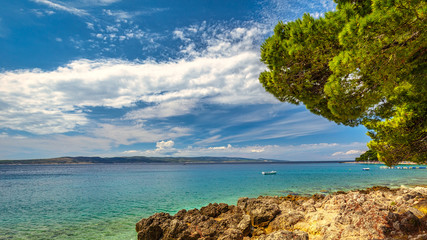 Fototapeta na wymiar The Makarska Riviera, a part of the Croatian coast of the Adriatic Sea, Croatia, Europe.