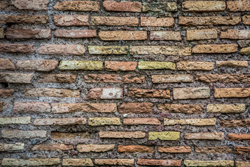 Antique original brick wall. Background.