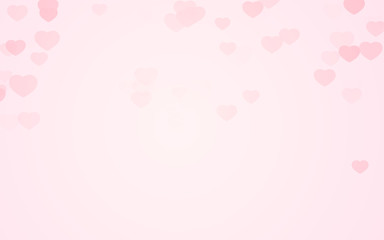valentine day pink hearts on pink rose background.