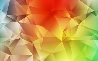Obraz premium Light Multicolor vector low poly texture. Glitter abstract illustration with an elegant triangles. Template for cell phone's backgrounds.