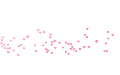 Fototapeta na wymiar Valentine day pink hearts on white background.