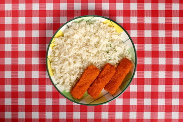Rice and Fish Fingers