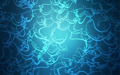 Light BLUE vector background with spicy peppers. peppers on blurred abstract background with colorful gradient. Pattern for ad, booklets, leaflets of restaurants.