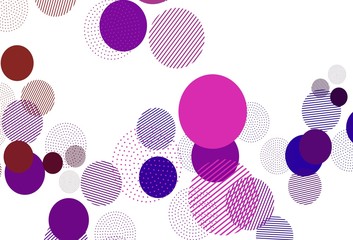Light Pink, Red vector background with spots.