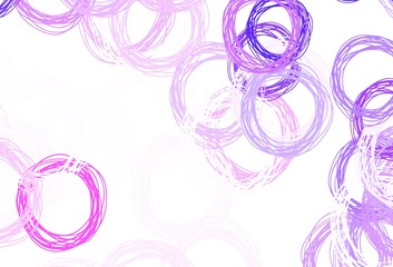 Light Purple vector pattern with spheres.